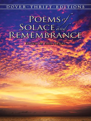 cover image of Poems of Solace and Remembrance